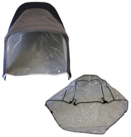Budget XL Sun Hood & Rain Cover Set DARK BLUE
