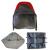 Budget XL Sun Hood, Rain Cover & Shopping Basket Set RED - view 1
